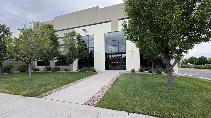 The welcoming exterior entrance to Bibbeo's massive new warehouse facility.